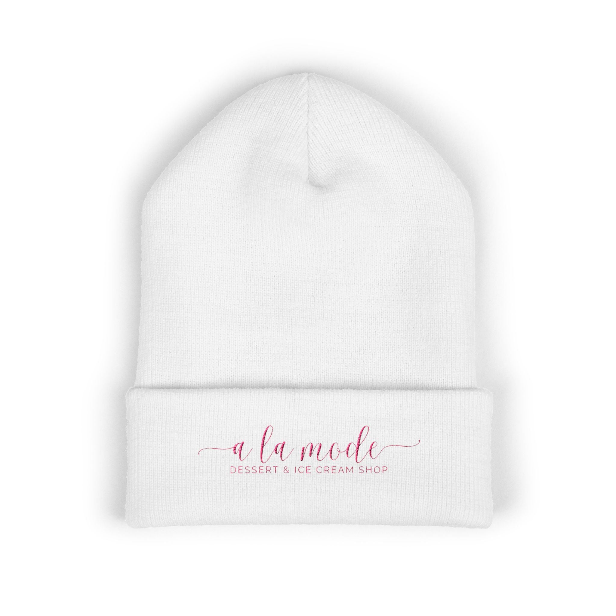 Embroidered A La Mode Cuffed Beanie