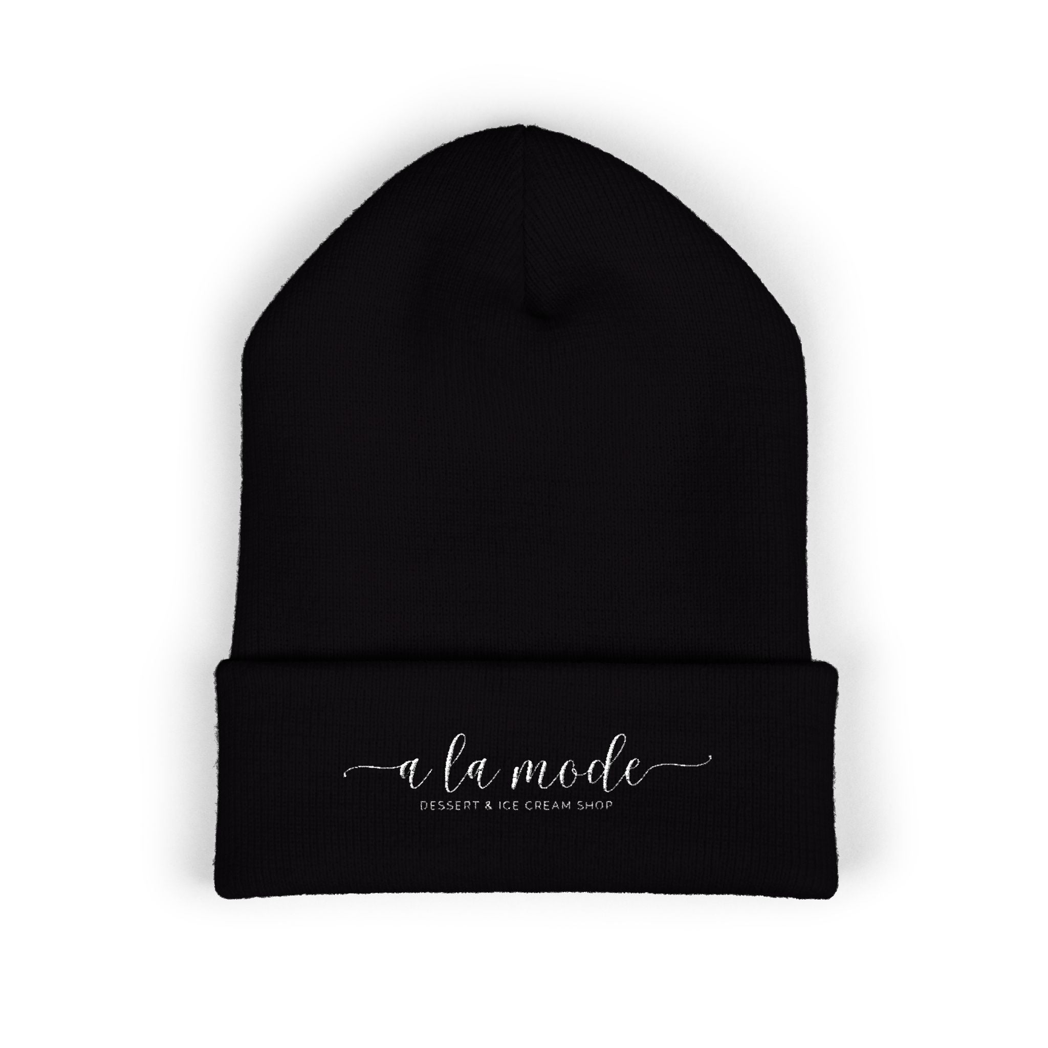 Embroidered A La Mode Cuffed Beanie