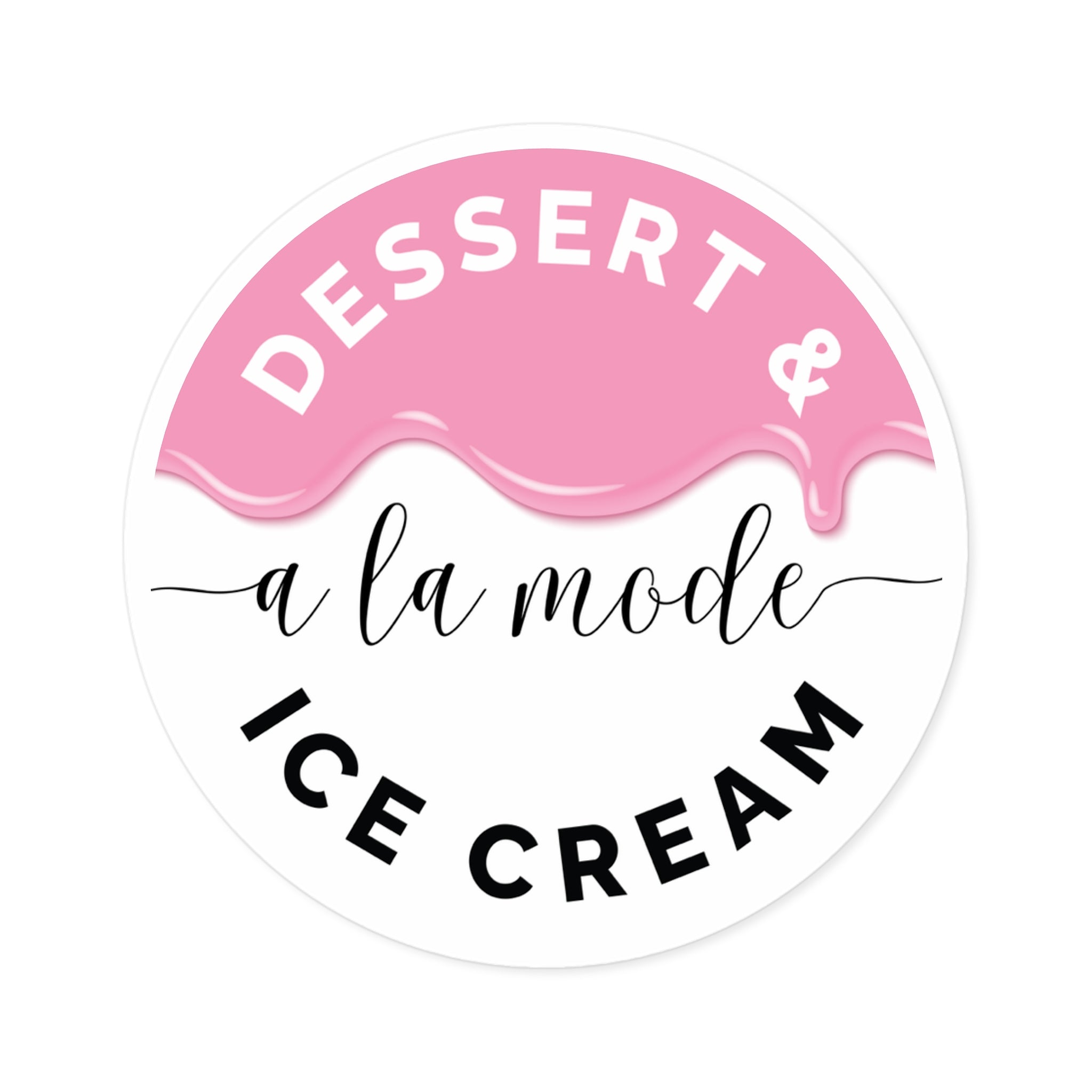 A La Mode Drip Vinyl Sticker